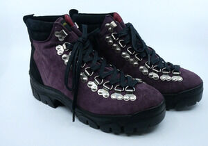 Two Thousands Never Purple Black Suede Hiking Boots Vibram Sole Patrick Winget 7